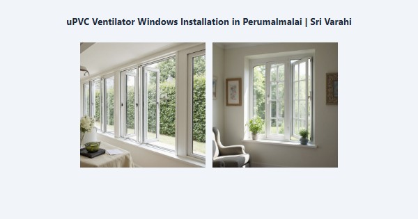 Top uPVC Ventilator Windows Installation in Perumalmalai, Kodaikanal | Sri Varahi