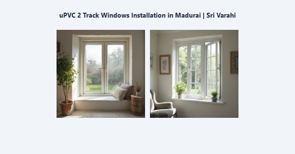 uPVC 2 Track Windows Installation in Madurai | Sri Varahi