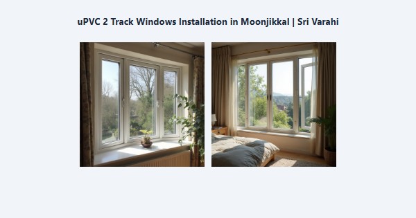 uPVC 2 Track Windows Installation in Moonjikkal, Kodaikanal | Sri Varahi
