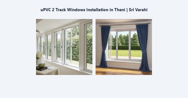 uPVC 2 Track Windows Installation in Theni | Sri Varahi