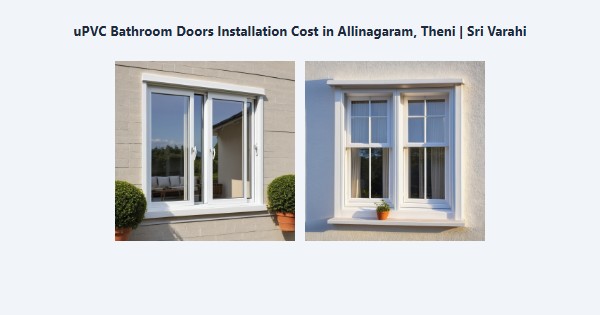 uPVC Bathroom Doors Installation Cost in Allinagaram, Theni | Sri Varahi
