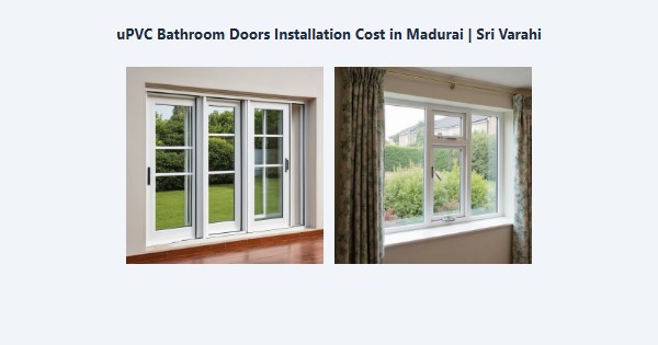 uPVC Bathroom Doors Installation Cost in Madurai | Sri Varahi