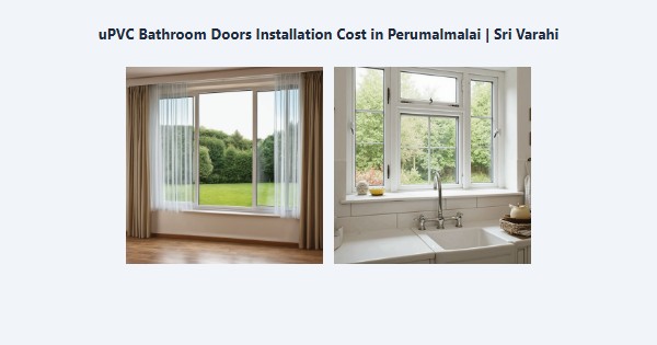 uPVC Bathroom Doors Installation Cost in Perumalmalai, Kodaikanal | Sri Varahi