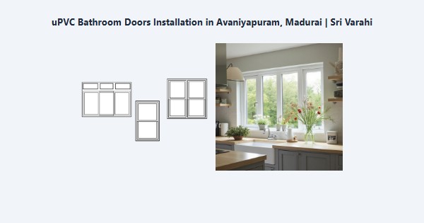 uPVC Bathroom Doors Installation in Avaniyapuram, Madurai | Sri Varahi
