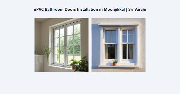 uPVC Bathroom Doors Installation in Moonjikkal, Kodaikanal | Sri Varahi