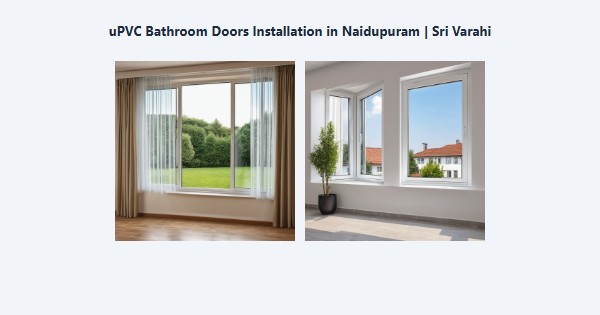 uPVC Bathroom Doors Installation in Naidupuram, Kodaikanal | Sri Varahi