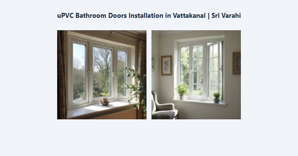 uPVC Bathroom Doors Installation in Vattakanal, Kodaikanal | Sri Varahi
