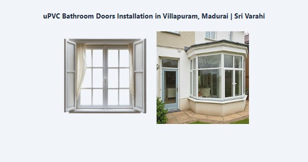 uPVC Bathroom Doors Installation in Villapuram, Madurai | Sri Varahi