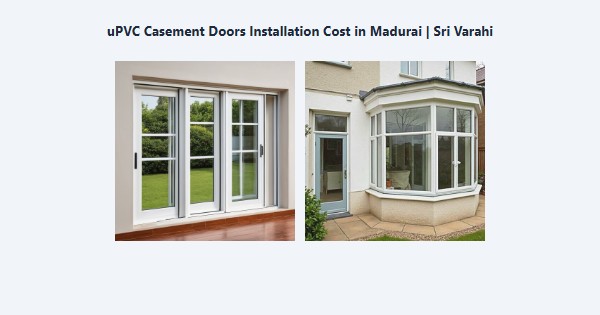 uPVC Casement Doors Installation Cost in Madurai | Sri Varahi