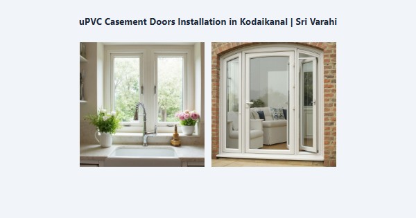 uPVC Casement Doors Installation in Kodaikanal | Sri Varahi