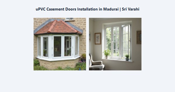uPVC Casement Doors Installation in Madurai | Sri Varahi