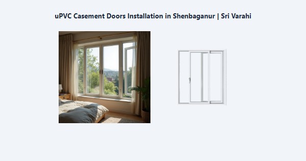 uPVC Casement Doors Installation in Shenbaganur, Kodaikanal | Sri Varahi