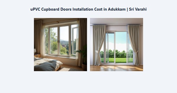 uPVC Cupboard Doors Installation Cost in Adukkam, Kodaikanal | Sri Varahi