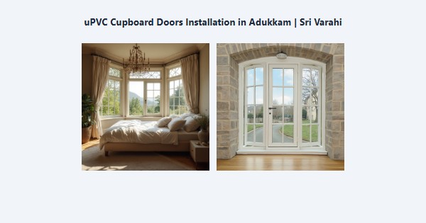 uPVC Cupboard Doors Installation in Adukkam, Kodaikanal | Sri Varahi