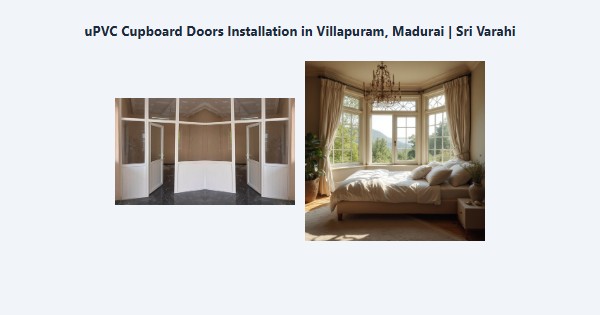 uPVC Cupboard Doors Installation in Villapuram, Madurai | Sri Varahi