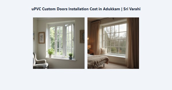 uPVC Custom Doors Installation Cost in Adukkam, Kodaikanal | Sri Varahi