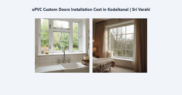 uPVC Custom Doors Installation Cost in Kodaikanal | Sri Varahi