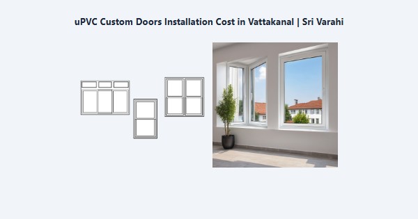 uPVC Custom Doors Installation Cost in Vattakanal, Kodaikanal | Sri Varahi