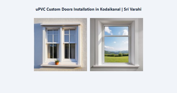 uPVC Custom Doors Installation in Kodaikanal | Sri Varahi