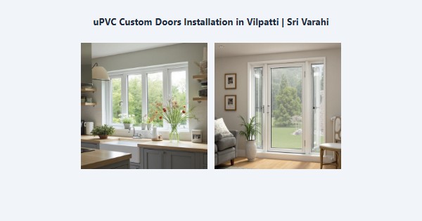 uPVC Custom Doors Installation in Vilpatti, Kodaikanal | Sri Varahi