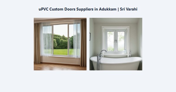 uPVC Custom Doors Suppliers in Adukkam, Kodaikanal | Sri Varahi
