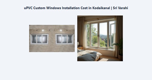uPVC Custom Windows Installation Cost in Kodaikanal | Sri Varahi