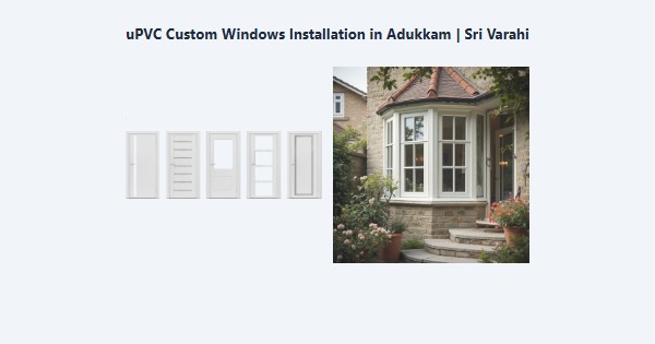 uPVC Custom Windows Installation in Adukkam, Kodaikanal | Sri Varahi