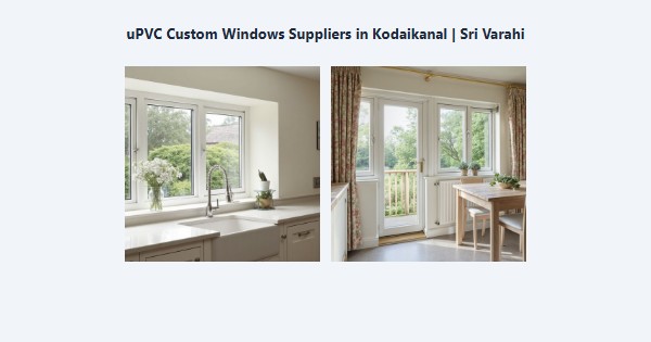 uPVC Custom Windows Suppliers in Kodaikanal | Sri Varahi