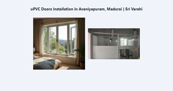 uPVC Doors Installation in Avaniyapuram, Madurai | Sri Varahi