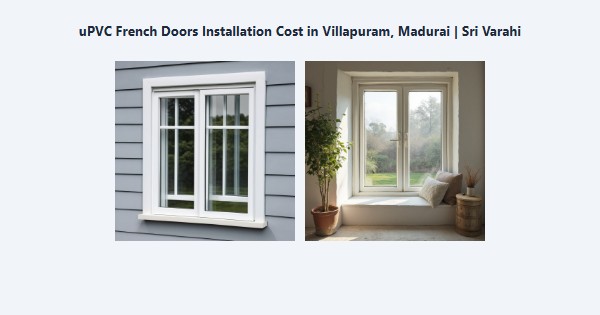 uPVC French Doors Installation Cost in Villapuram, Madurai | Sri Varahi