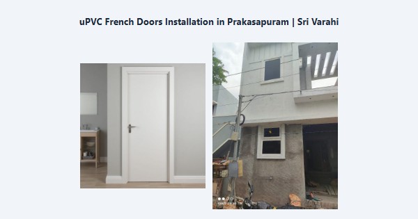 uPVC French Doors Installation in Prakasapuram, Kodaikanal | Sri Varahi