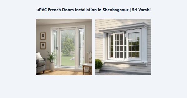 uPVC French Doors Installation in Shenbaganur, Kodaikanal | Sri Varahi