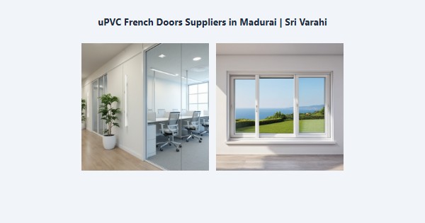 uPVC French Doors Suppliers in Madurai | Sri Varahi