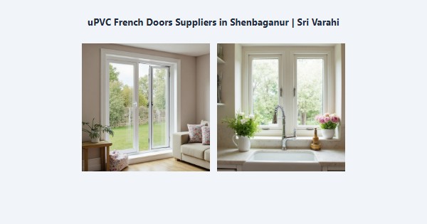 uPVC French Doors Suppliers in Shenbaganur, Kodaikanal | Sri Varahi