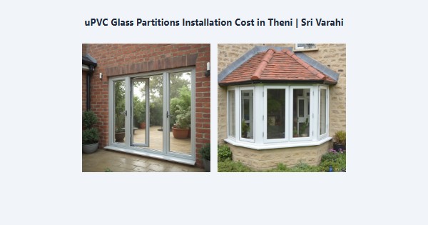 uPVC Glass Partitions Installation Cost in Theni | Sri Varahi
