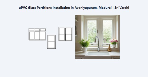 uPVC Glass Partitions Installation in Avaniyapuram, Madurai | Sri Varahi