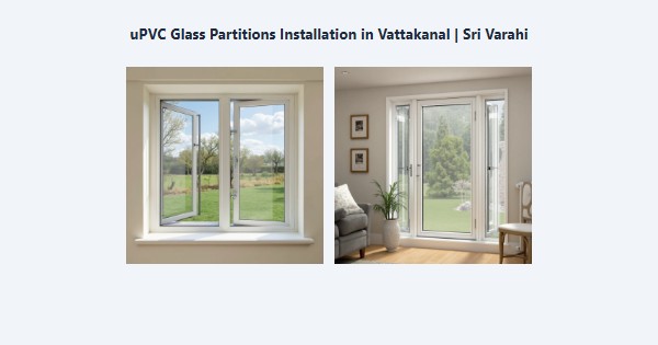 uPVC Glass Partitions Installation in Vattakanal, Kodaikanal | Sri Varahi
