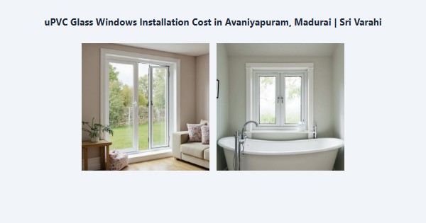 uPVC Glass Windows Installation Cost in Avaniyapuram, Madurai | Sri Varahi