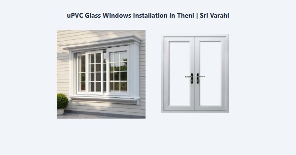 uPVC Glass Windows Installation in Theni | Sri Varahi