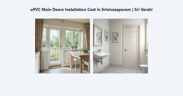 uPVC Main Doors Installation Cost in Srinivasapuram, Kodaikanal | Sri Varahi