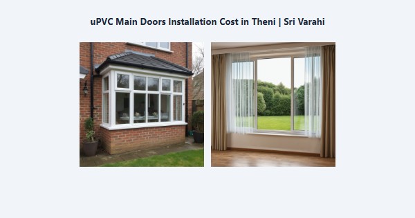 uPVC Main Doors Installation Cost in Theni | Sri Varahi