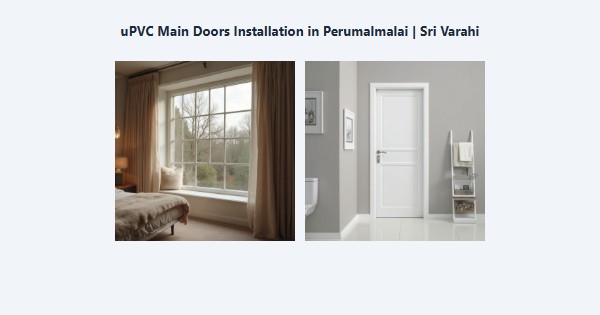 uPVC Main Doors Installation in Perumalmalai, Kodaikanal | Sri Varahi