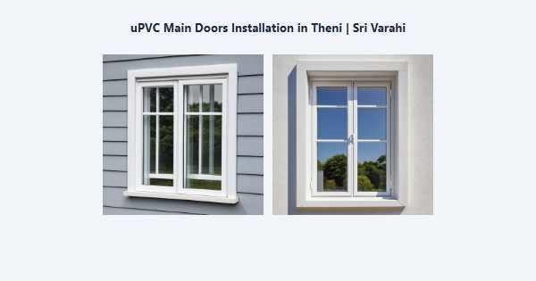 uPVC Main Doors Installation in Theni | Sri Varahi