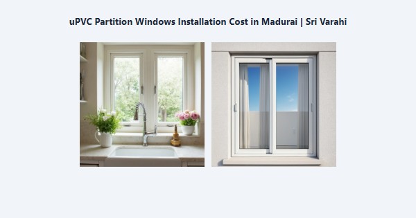 uPVC Partition Windows Installation Cost in Madurai | Sri Varahi