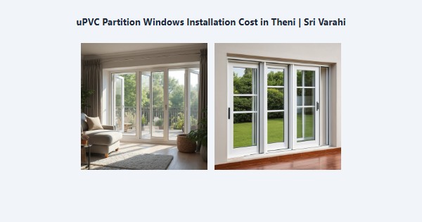 uPVC Partition Windows Installation Cost in Theni | Sri Varahi