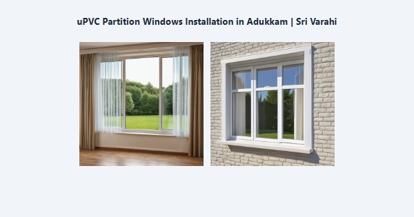 uPVC Partition Windows Installation in Adukkam, Kodaikanal | Sri Varahi
