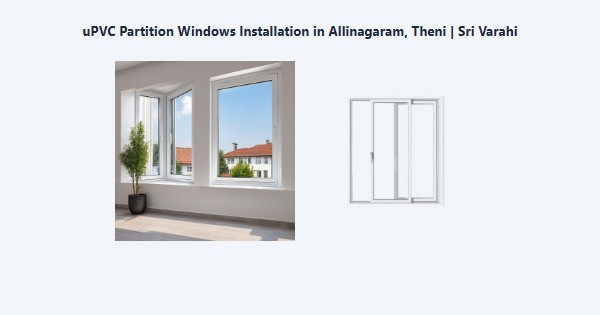 uPVC Partition Windows Installation in Allinagaram, Theni | Sri Varahi