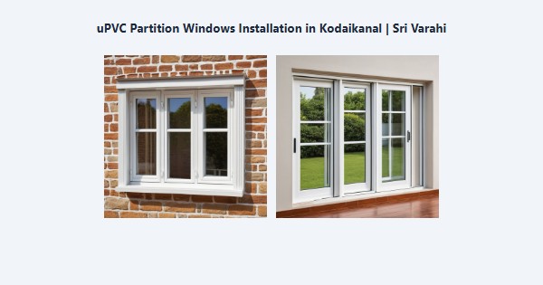 uPVC Partition Windows Installation in Kodaikanal | Sri Varahi
