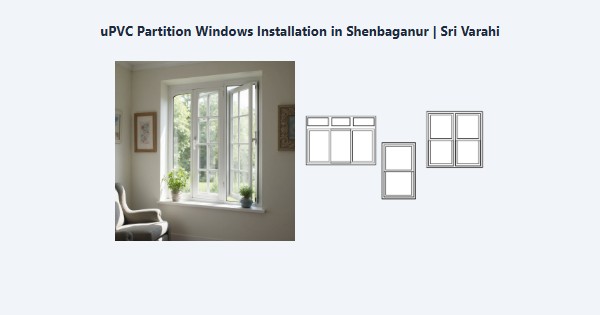 uPVC Partition Windows Installation in Shenbaganur, Kodaikanal | Sri Varahi