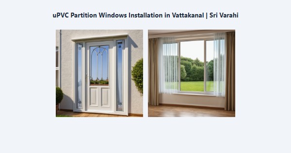 uPVC Partition Windows Installation in Vattakanal, Kodaikanal | Sri Varahi